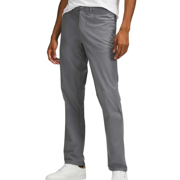Lululemon ABC Pant Classic 30" Warpstreme Asphalt Grey Men's Size 38 EUC - Picture 1 of 9